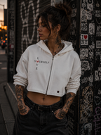 🖤LOVE YOURSELF – Cropped Hoodie | Digital Artwork