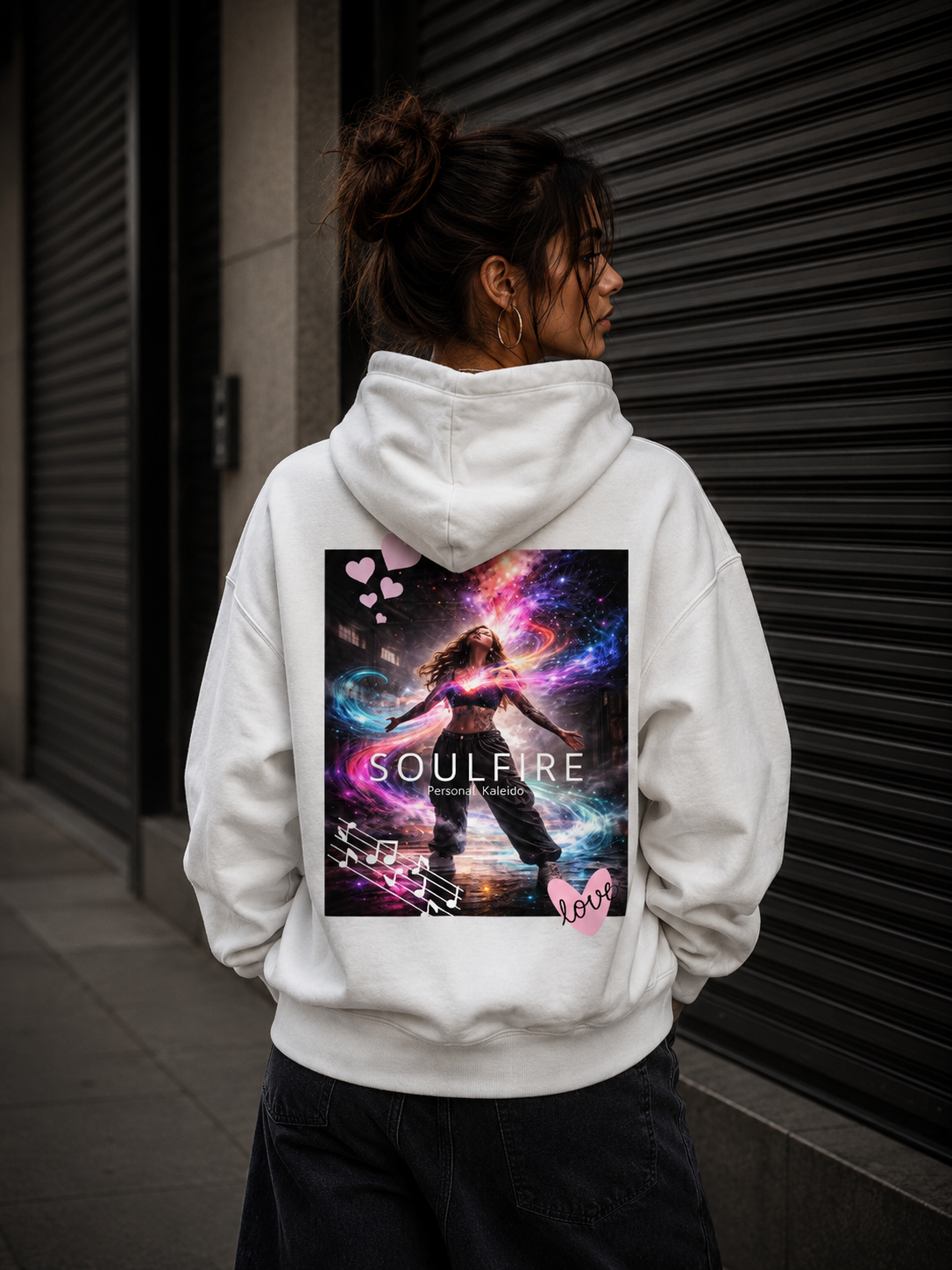 Klassischer Unisex Zip-Hoodie l BORN TO SHINE l KI Artwork