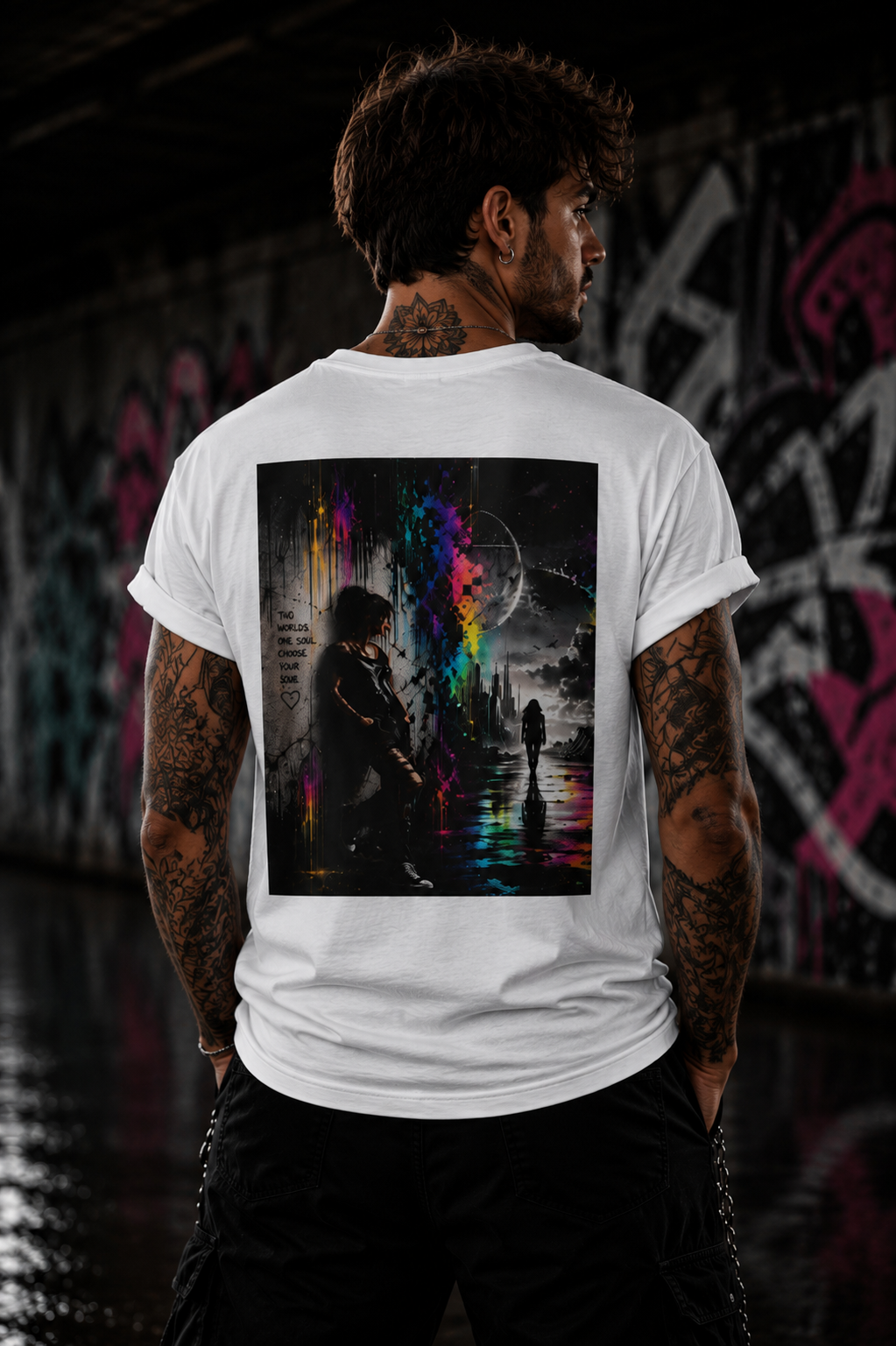 BEYOND THE DIVIDE. -  Premium Unisex Statement T--Shirt