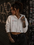 🖤LOVE YOURSELF – Cropped Hoodie | Digital Artwork