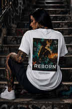 REBORN l Performance Unisex Statement T-shirt White