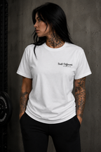 THE ONLY RIVAL IS YOU l Performance Unisex-T-Shirt mit Rundhalsausschnitt Weiß