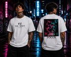 SILENT FOCUS l BE THE SHIFT Edition l Performance Unisex Crewneck T-shirt White