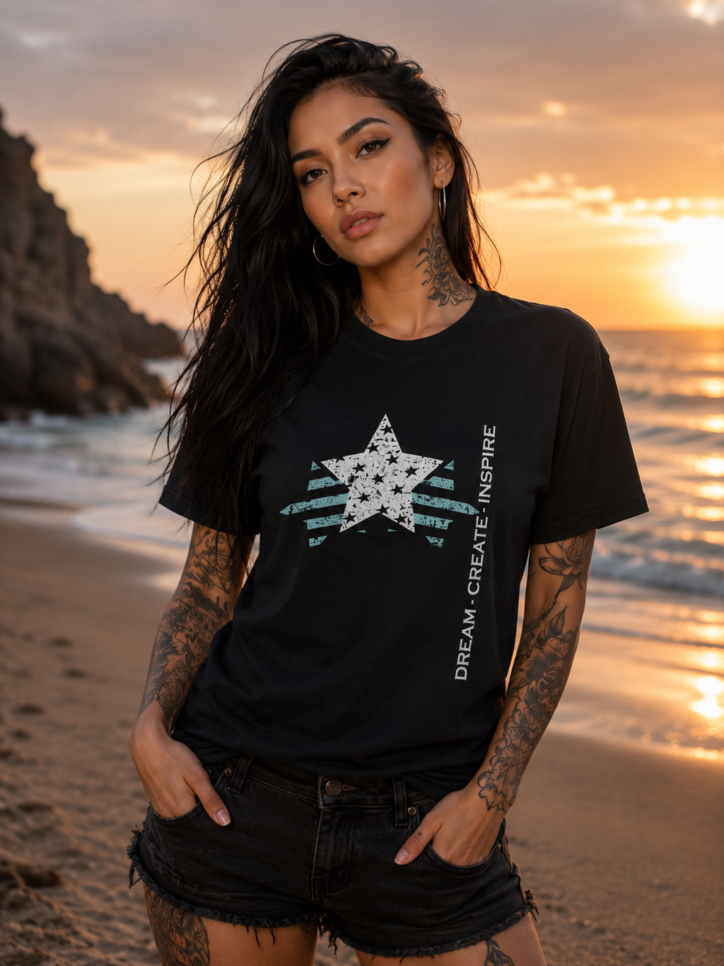 CREATE YOUR OWN REALITY Unisex T-Shirt l KI Artwork