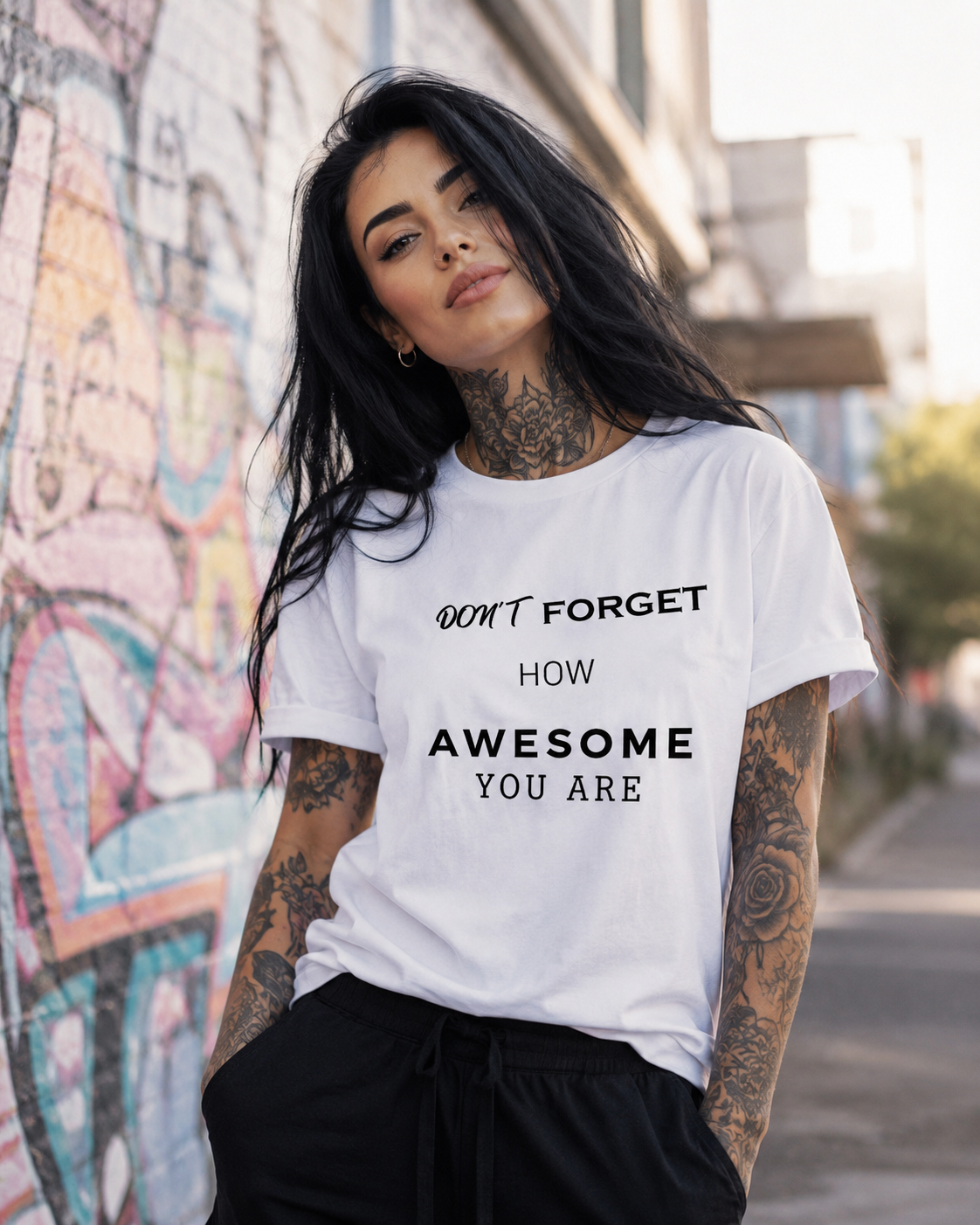 DON´T FORGET HOW AWESOME YOU ARE Unisex T-Shirt l KI Artwork