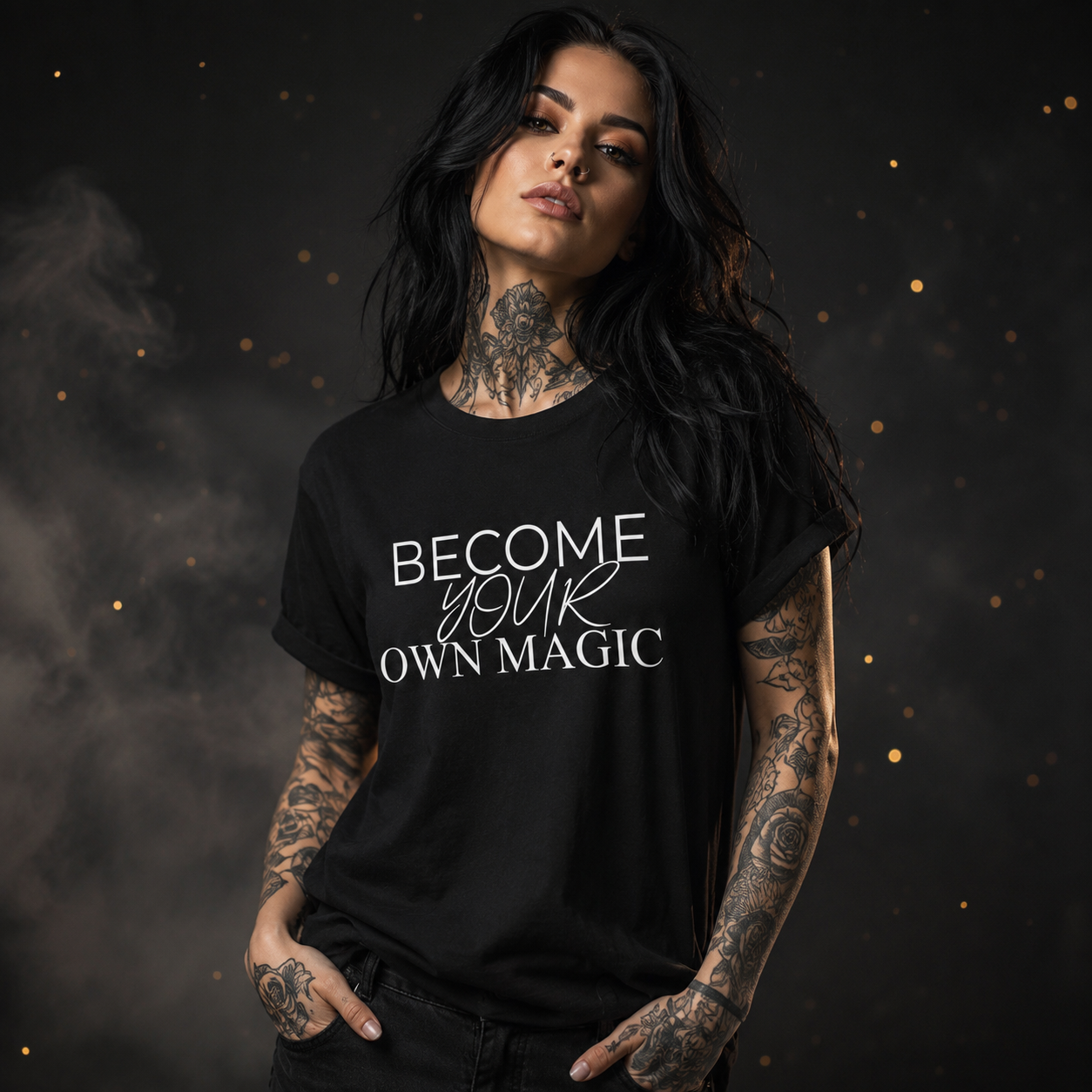 BECOME YOUR OWN MAGIC Premium Unisex T-Shirt l Digital Artwork