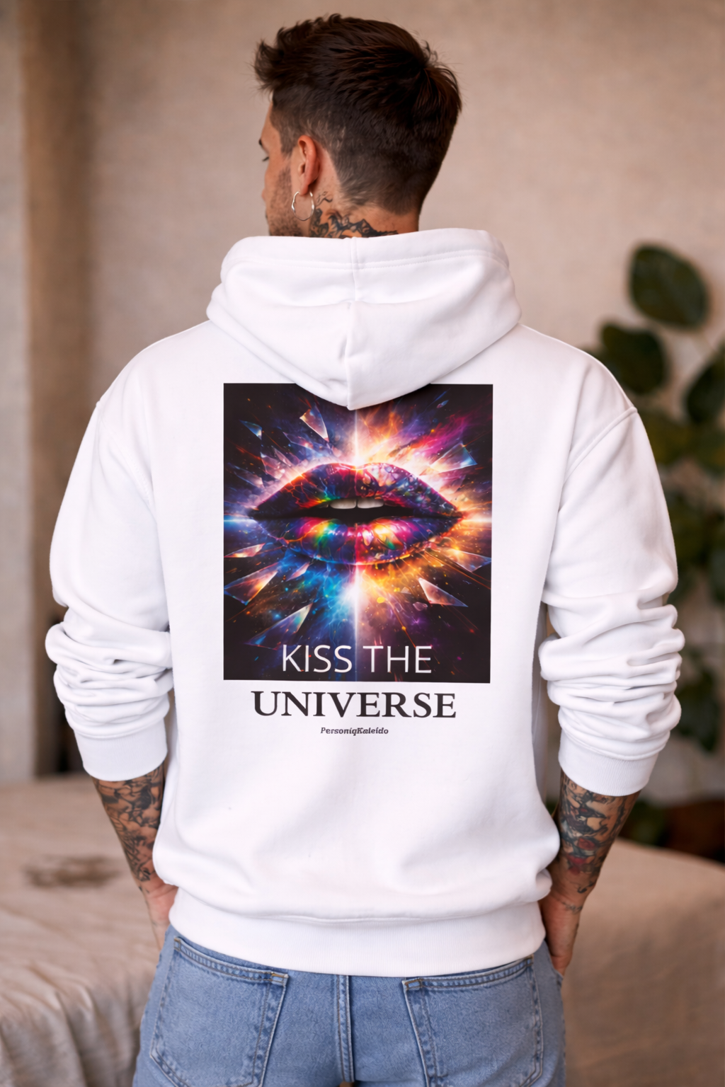 KISS THE UNIVERSE HOODIE  l Digital Artwork