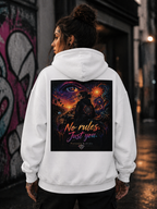 STAY WILD Hoodie l No Rules Just You l Personiq Kaleido Statement Hoodie l KI Artwork