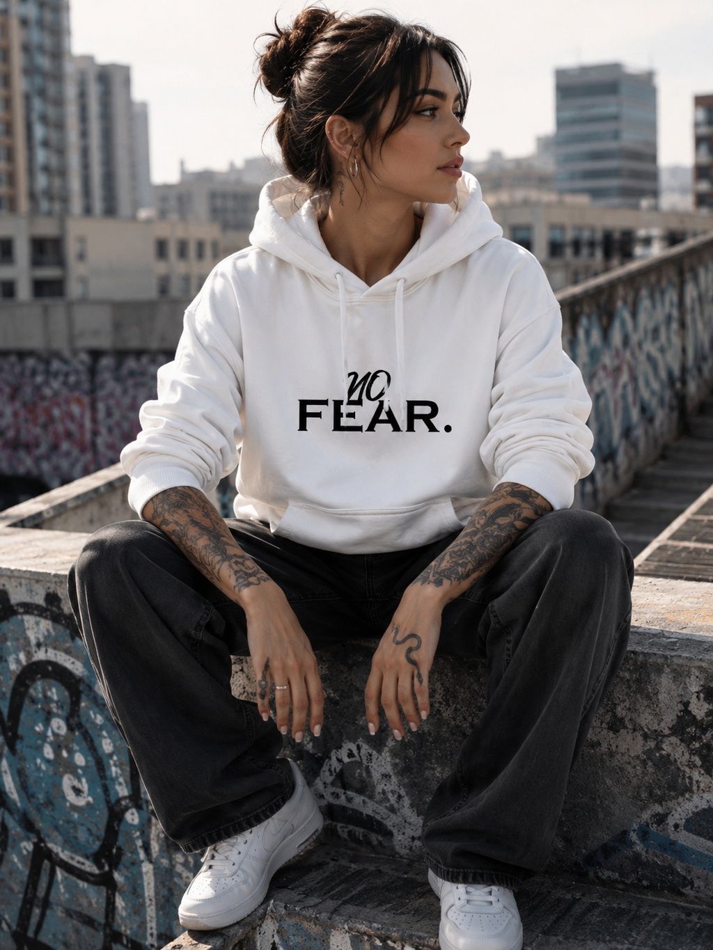 BUILT IN SILENCE Unisex Fleece Hoodie - Digital Artwork