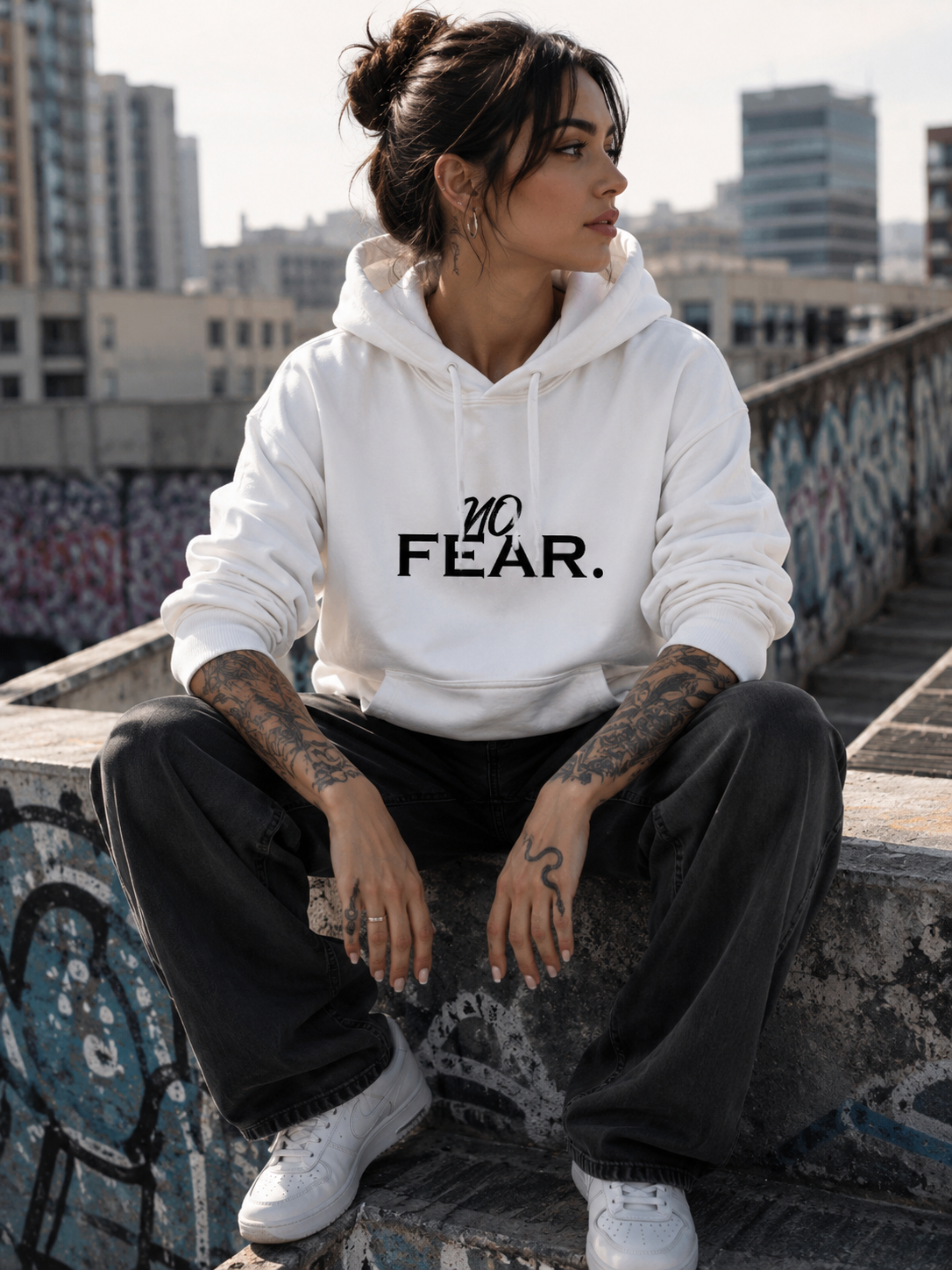 BUILT IN SILENCE Unisex Fleece Hoodie - Digital Artwork