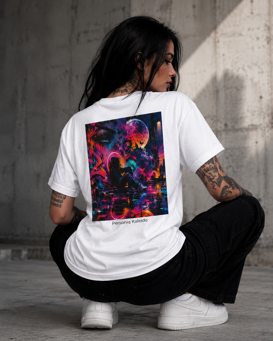 CREATE • DISRUPT • EVOLVE l Performance Damen-Statement- T-Shirt Weiß