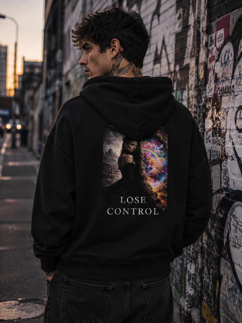 ✨️LOSE CONTROL Statement Hoodie l Digital Artwork