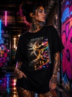 PROTECT BOUNDARIES Unisex T-Shirt l Digital Artwork