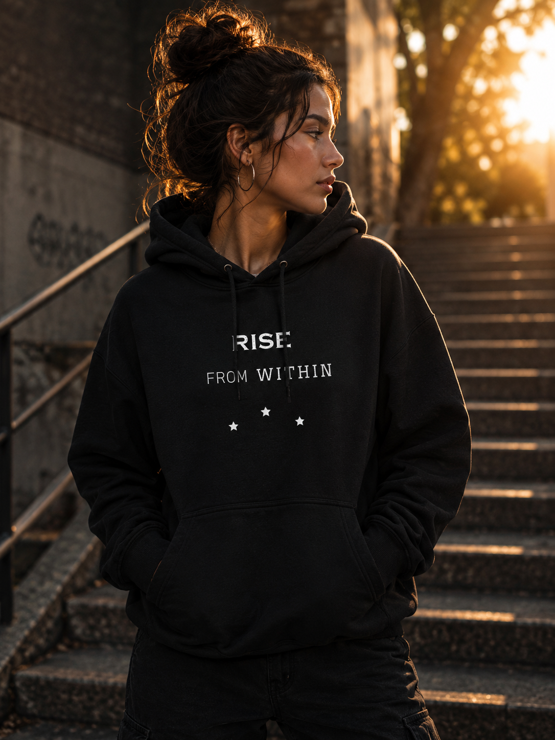 NO LIMITS INSIDE l Mittelschwerer Fleece-Hoodie | Gildan SF500 Schwarz
