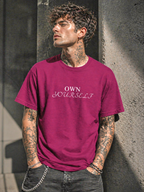OWN YOURSELF Unisex  T-Shirt l Empowerment Statement l Aesthetic Streetwear