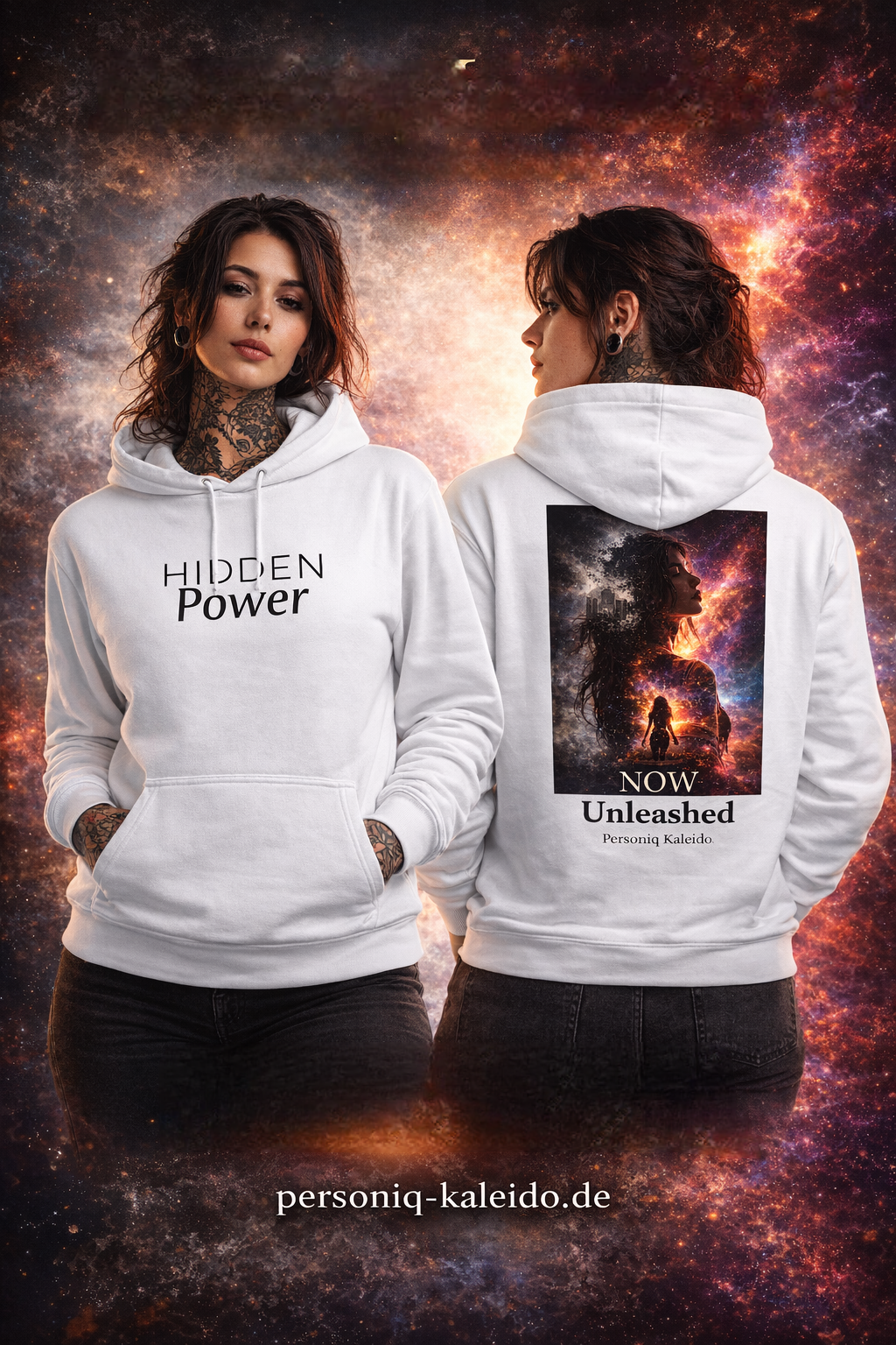 Premium Unisex Hoodie l NOW UNLEASHED l KI Artwork