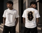 I Don’t Chase Time / I Define It T-Shirt – Dual Message Streetwear | Minimal Front & Artistic Back Print | Unisex Fashion Statement