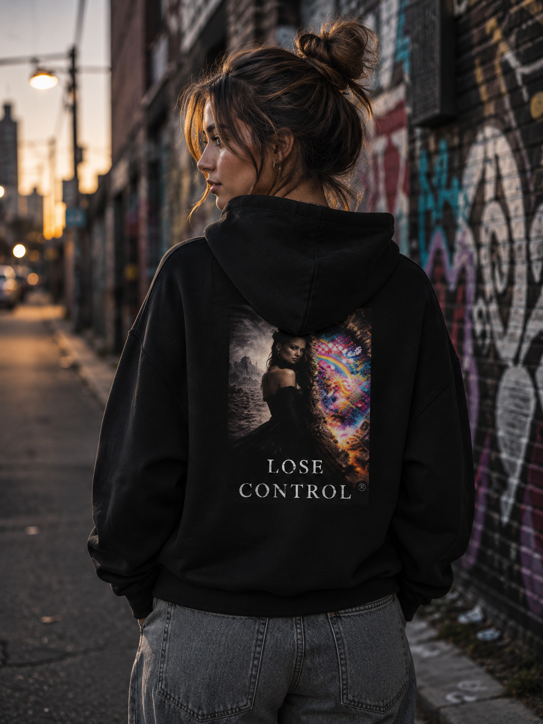 ✨️LOSE CONTROL Statement Hoodie l Digital Artwork