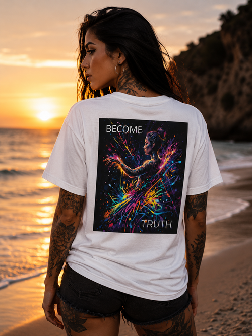 BECOME TRUTH l Unisex T-Shirt l Digital Artwork