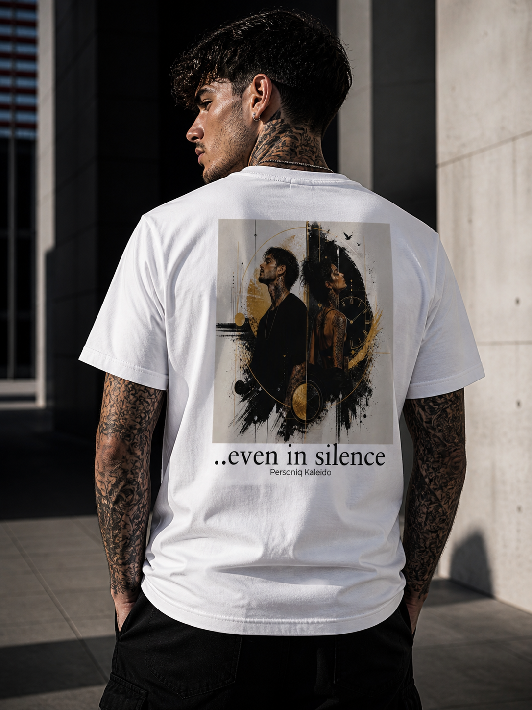 I Find You / Even in Silence T-Shirt – Emotional Dual Message Streetwear | Minimal Front & Artistic Back Print | Unisex Statement