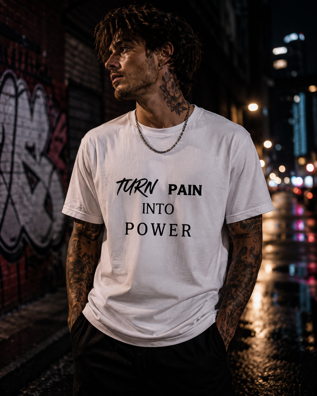 FEARLESS SOUL Performance Unisex Crewneck T-shirt White