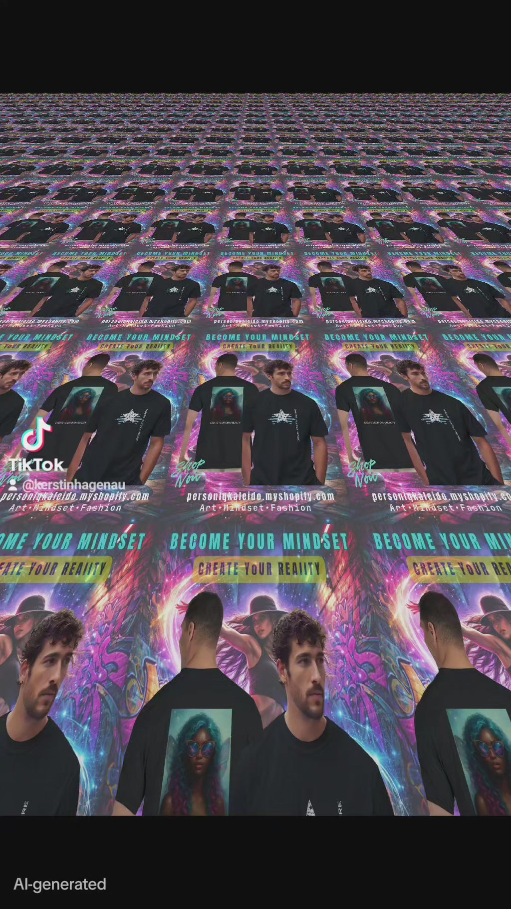 CREATE YOUR OWN REALITY Unisex T-Shirt l KI Artwork