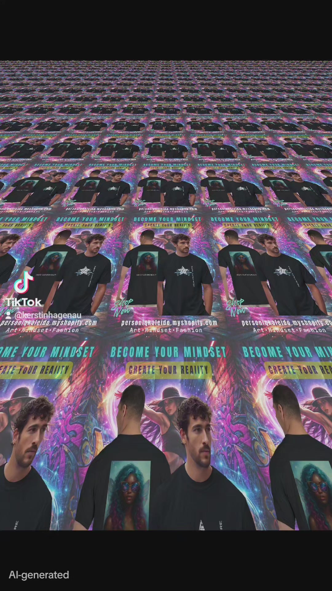 CREATE YOUR OWN REALITY Unisex T-Shirt l KI Artwork
