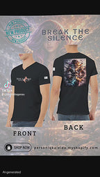 BREAK THE SILENCE Unisex T-Shirt l Digital Artwork