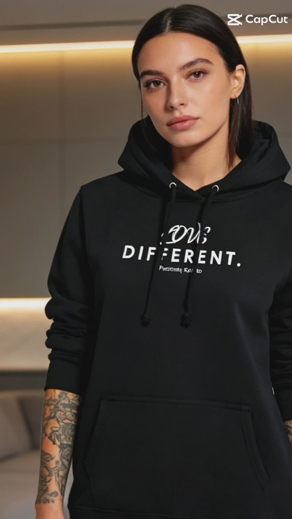 LOVE DIFFERENT Premium HOODIE l KI-Artwork
