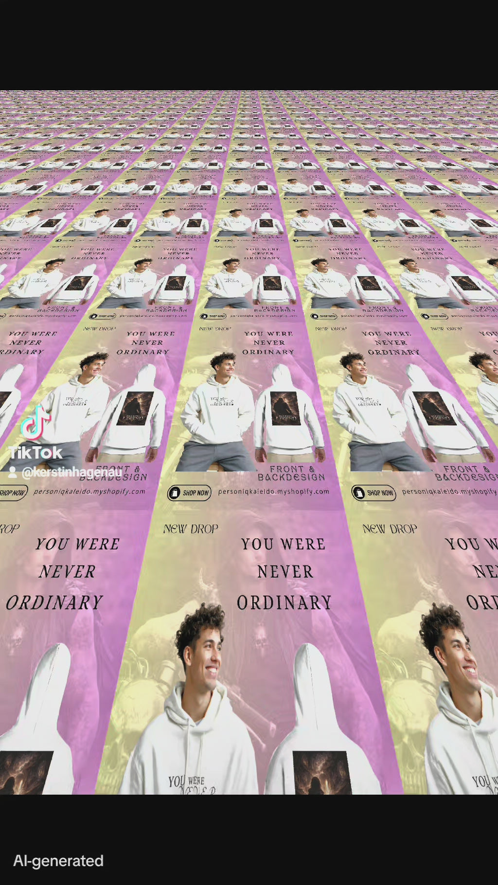 YOU WERE NEVER ORDINARY  Unisex Hoodie l Digital Artwork