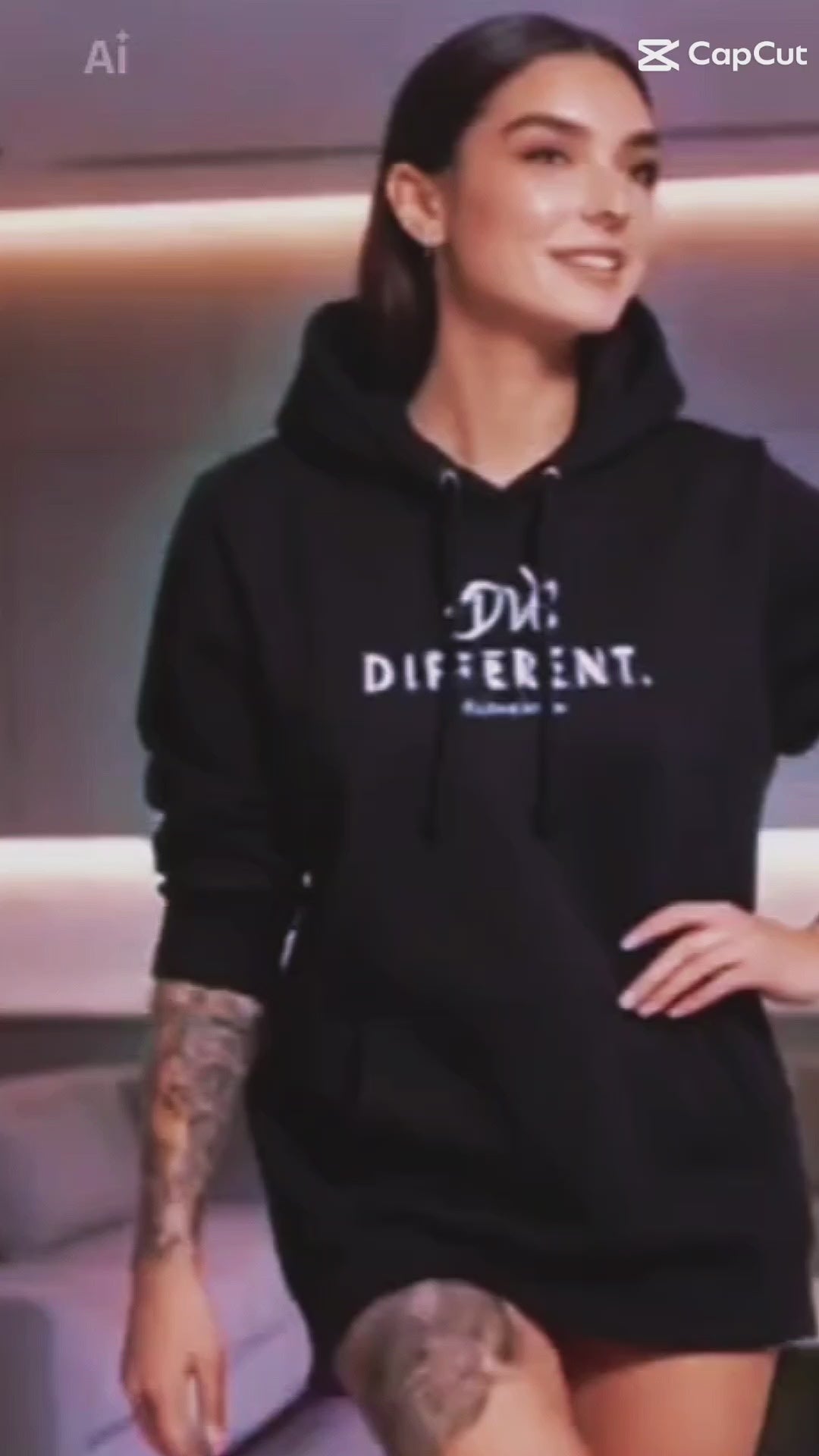 LOVE DIFFERENT Premium HOODIE l KI-Artwork