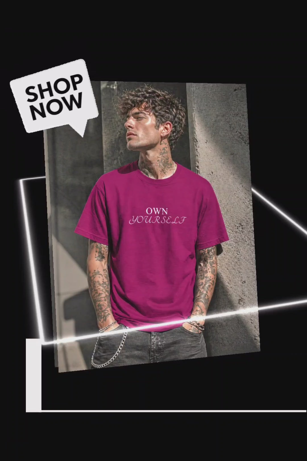 OWN YOURSELF Unisex  T-Shirt l Empowerment Statement l Aesthetic Streetwear