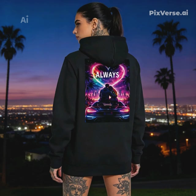 LOVE DIFFERENT Premium HOODIE l KI-Artwork