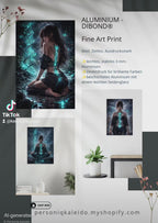 🧬 WHERE THE CODE LIVES | Aluminium Print 50×70 cm / 20×28″ | AI Artwork