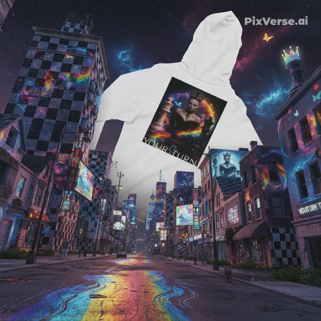 💫YOUR TURN – Premium Zip Hoodie | Digital Artwork