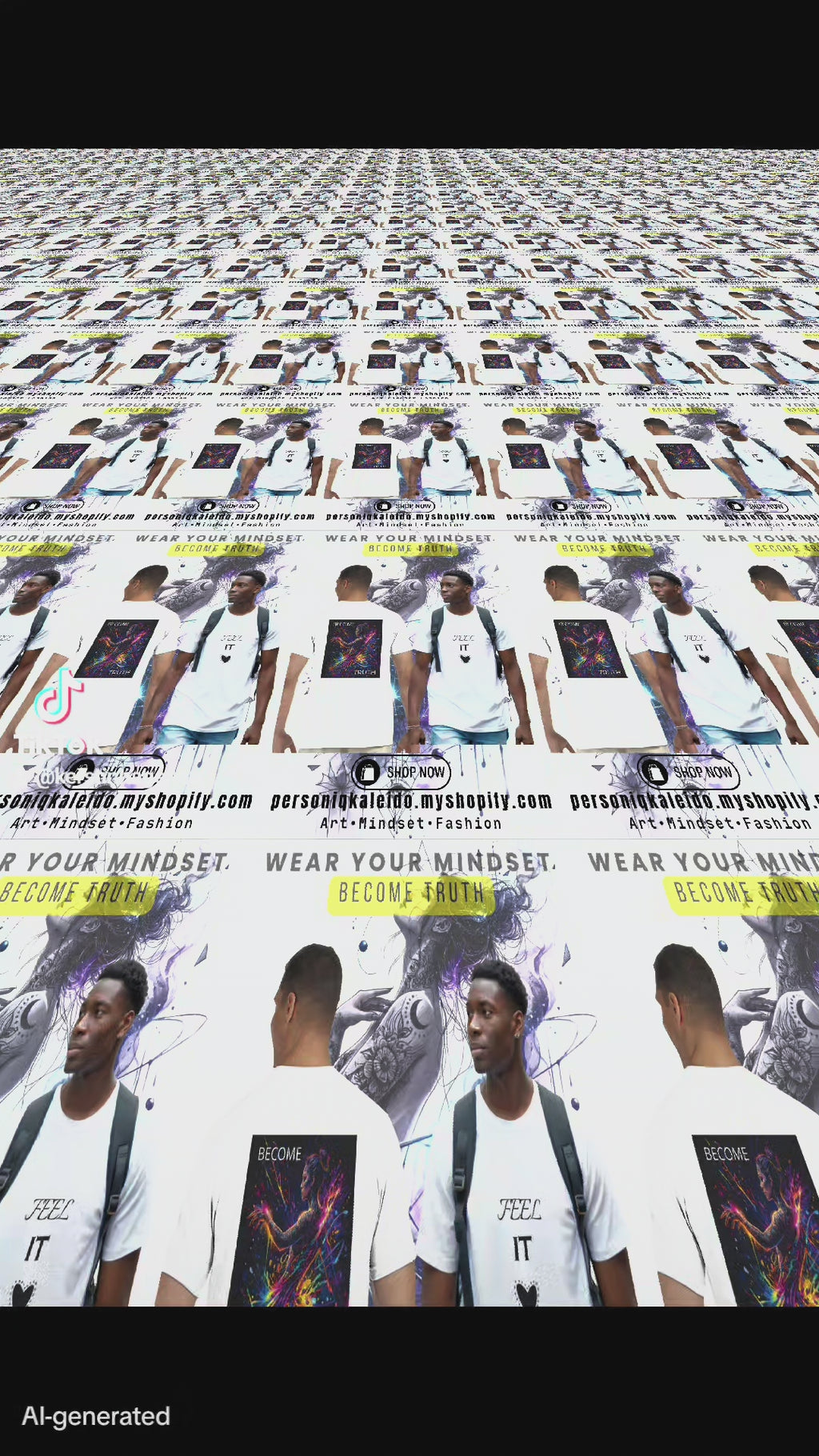 BECOME TRUTH l Unisex T-Shirt l Digital Artwork