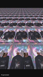 Premium Unisex Langarm-T-Shirt Dark Gray l SPREAD YOUR WINGS l KI Artwork