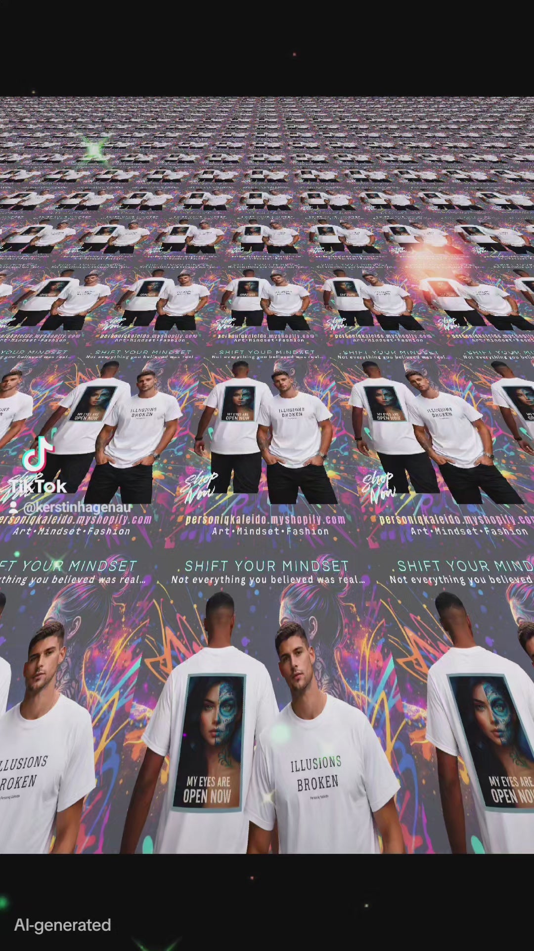 BROKEN ILLUSIONS Unisex-T-Shirt l Digital Artwork
