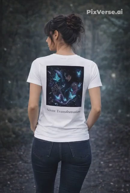 SILENT TRANSFORMATION Premium Unisex T-Shirt l Digital Artwork