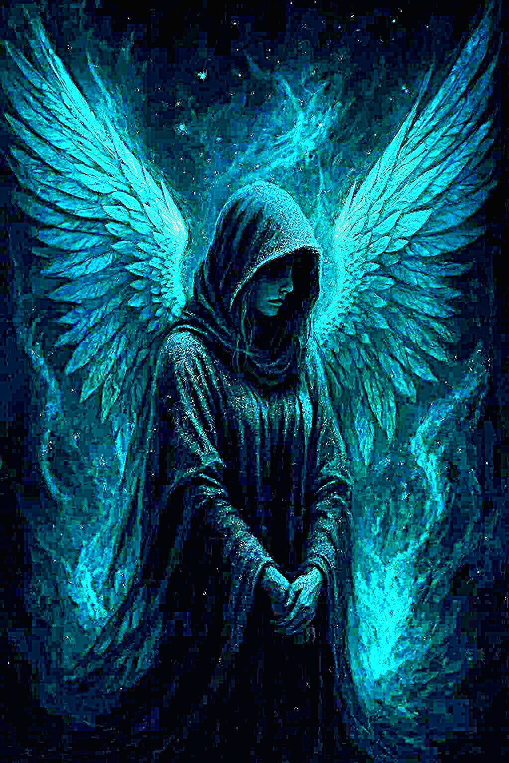 Magische KI-Artwork „Wings of Silent Magic“ | Digitaler Download | Hochauflösend (300 DPI)